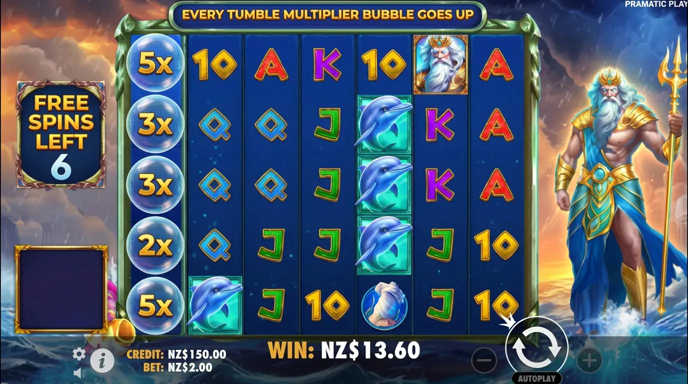 Waves of Poseidon en NZ play